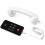Style Mobile Phone Handset Type C Plugs Play Cord Speaker-White 6