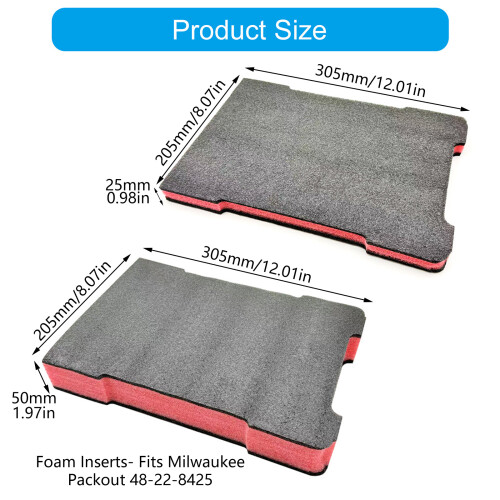 Customs Foam Pad Tool Storage Foam Insert Shock Absorbing for 1