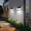 Solar Lights Outdoor  Solar LED Wall Lamp Waterproof Motion Sensor 3 Mode White 3