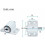 4pcs Sliding Door Window Locks with Child Safety Key White YYV 3