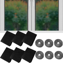 6Pcs Mosquito Net Window Net, Mosquito Net, Mosquito Net for Window, Mosquito Net Window 130cmx150cm, with 6 Self-Adhesive Tapes
