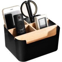 Desk Organizer, Multifunctional Desk Storage, Office Organizer, Stationery Organizer, Wooden Storage Box