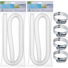 150cm Replacement Hose for Above Ground Pools, Filter Pump Hose with Metal Clamps, Replacement Hose Kit[933]
