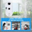 5600Pa Electric Window Cleaning Robot - Water Spray Function - 3 Modes, Remote Control and 10 Cleaning Cloths 5