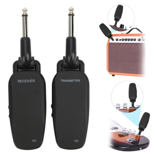 KIMISS Wireless Guitar Transmitter Wireless Guitar System Transmitter Receiver Mic Amplifier Accessories 2