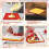 2PCS Silicone Baking Mat Swiss Roll Cake Mat Non-Stick Roll Cake Sheet Cookie Baking Tray,30*25cm 4