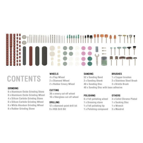276PC Rotary Tool Accessories for Dremel Mini Drill Bit Set Abrasive Tools Grinding Sanding Polishing Cutting Tools Kits 1