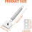 Stainless Steel Scraper, Induction Hob Scraper, Ceramic Hob Scraper with 14 Razor Blades, Scraper Blade 2