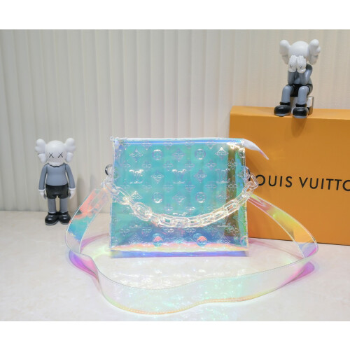 LV Iridescent Toiletry Pouch  Silver 25×20×5cm 2