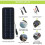 Solar Panel, 18V 20W Portable Solar Panel Powered by Backup Battery for Car Boat Outdoor 2