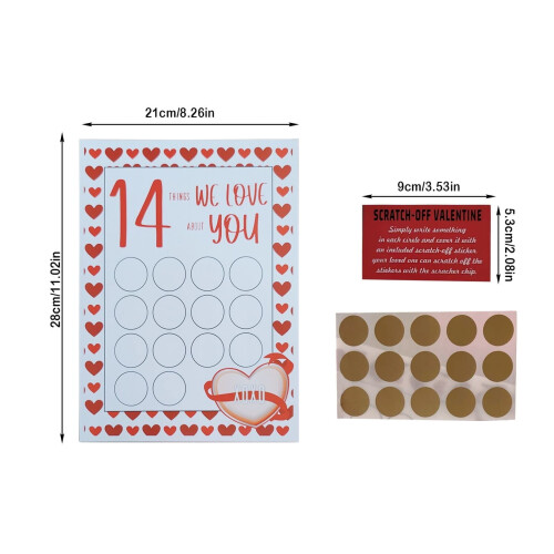 Liste de cartes à gratter pour la Saint-Valentin - 14 articles 2
