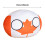 Jucărie de pluș Polandball cu breloc 10cm 2