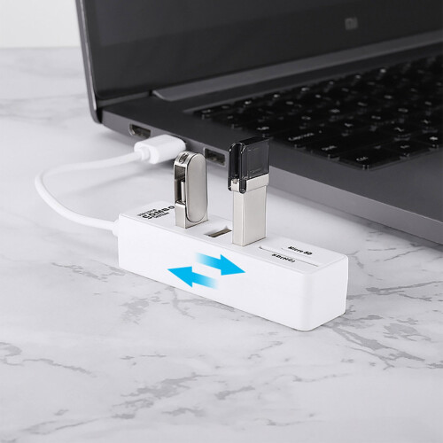 Concentrador USB 2.0 de 5 puertos con lector de tarjetas 1