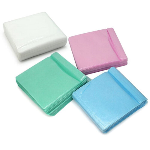 100-pack CD- och DVD-pappersfodral, dubbelsidiga 2