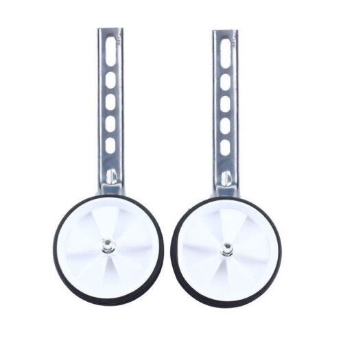 12-20" Bike Training Stabilizer Wheels Universal Adjustable Bicycle Stabilizer for Kids - White 1