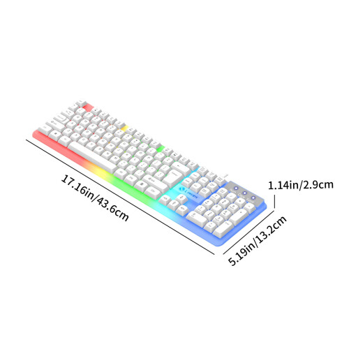 RGB Backlit Gaming Keyboard Mechanical Wired 104 Keys 1