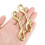 Lobster Claw Clasp Brass Golden 2 Pieces 2