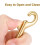 Large Lobster Claw Clasp Brass Golden 2 Pcs 3