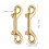 Lobster Claw Clasp Brass Golden 2 Pieces 5