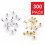 Ensemble de 600 fermoirs de boucles d'oreilles en alliage argent et or. 2