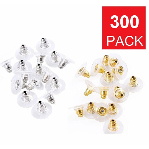 Ensemble de 600 fermoirs de boucles d'oreilles en alliage argent et or. 1