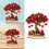 2D Acryl Hart Rozenboom Decoratie – 20cm 3