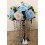 12-Piece Light Blue Artificial Roses – Silk Long Stem, 2
