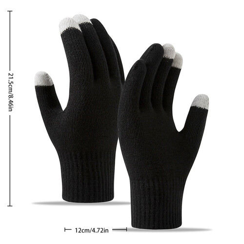 Unisex strikkede akryl vinterhandsker uden finger 2