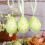 Easter Eggs Hanging Ornaments Plastic 3 pcs Mint Green 2