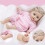 Boneca bebê de 35 cm (14 polegadas) para meninas a partir de 3 anos (1 unidade) 5
