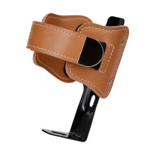 Elegante leren fietsen-bruine waterbekerhouder
