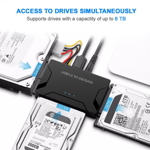 USB3.0SATA/IDE harddiskkonverteradapter 1