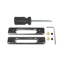 Pack of 2 Metal Plate Removal Handle for-Black and silver