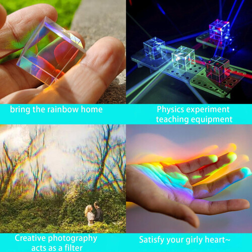 Optic Prism Cube Crystal Toy Desktop Decoration 1