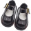 Sapatos de boneca DIY pretos em PU (1 par, 1,3 x 0,7 x 0,6 polegadas) 4