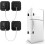 2Pcs Fridge Lock Children, Lock Refrigerator Door Cabinet Window with Code, Adhesive Lock Restrictor Cable Door 1