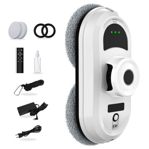 5600Pa Automatic Window Cleaning Robot - 3 Cleaning Modes - Remote Control - 10 Cloths - for All Smooth Surfaces