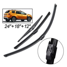 Set of 3 Front and Rear Wiper Blades for Renault Duster II 2017 2018 2019 2020 Dacia Duster II 2017-2020