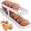 Automatic Rolling Egg Holder for Refrigerator, 2 Tier Egg Rack Holds 12-14 Eggs, Egg Organizer 1