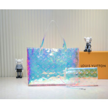 LV Iridescent Shopping Tote  32×29×17cm