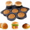 Round Silicone Hamburger Bread Mold, Non-Stick Bread Baking Tray 1