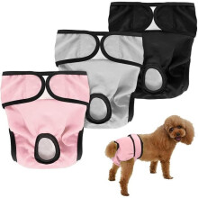 Female Dog Diaper Pants for Dogs in Heat Protection for Physiological Periods, Menstrual Periods, Incontinence, Washable
