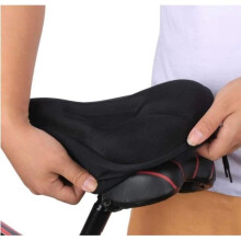 Ultra Comfort Silicone Gel Bike Seat Cover - Easy Installation - Comfortable for Mountain Bike, Road Bike, for Men