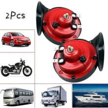 2 PCS 300 DB Train Horn for Trucks, Waterproof Loud Air Electric Snail Horn, 12v Double Horn Sound for Car