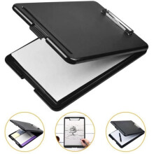 A4 Plastic Clipboard Note Holder Paper Storage Box Document Holder Rigid Sheet Holder for 35*24*2cm