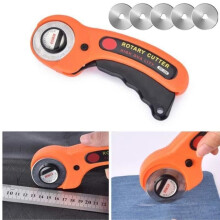 45mm Rotary Cutter Leather Patchwork With 5 Circular Blade Refill Universal Left and Right Hands Scrapbook Craft Knife