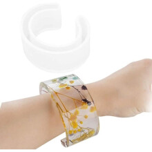 Epoxy Resin Mold,C DIY Casting Silicone Molds Resin Bracelet, Bracelet Jewelry Making Molds DIY Tool