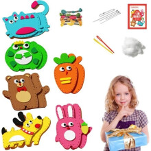 Felt Sewing Kit, Kids Sewing Kit, Handmade Creative Pendant Material Package DIY Sewing Animals Felt