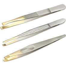 3 Pieces Professional Tweezers, Tweezers, Stainless Steel Eyebrow Tweezers, Precision Tweezers