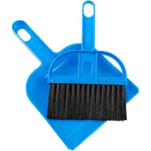 LINJOU Mini Dustpan Brush Set Portable Plastic Brush Set (blue) used for Cage Cleaning of any Small Animals, Guinea pigs, Rabbits, Hamsters, Reptiles